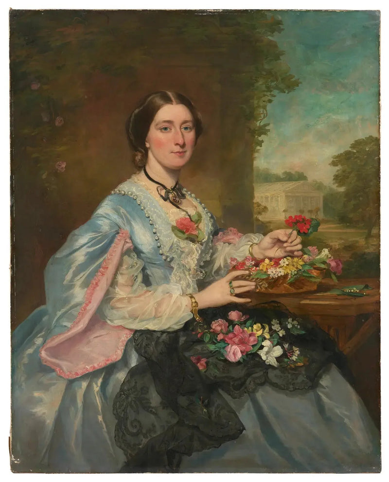 Ritratto di dama in un parco - Franz Xaver Winterhalter