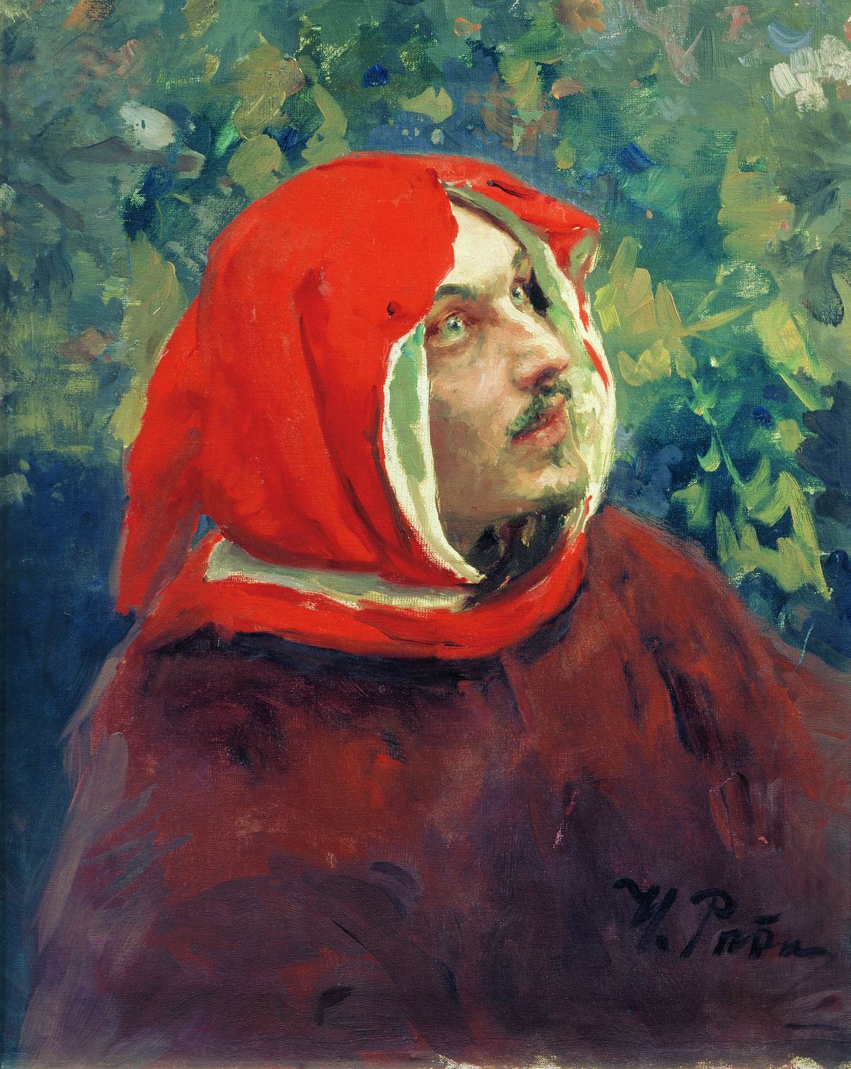 Portrait de Dante. Étude. Modelé par Dmitry Scherbinovskiy. - Ilya Repin - Alpha Reproduction