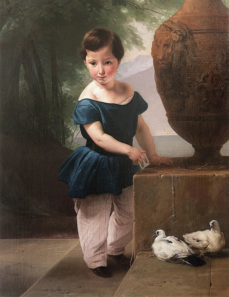 Ritratto di Don Giulio Vigoni bambino - Francesco Hayez