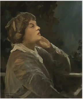 Ritratto di Dora Sigerson (Mrs Shorter) (c.1870-1918), poetessa - John Lavery