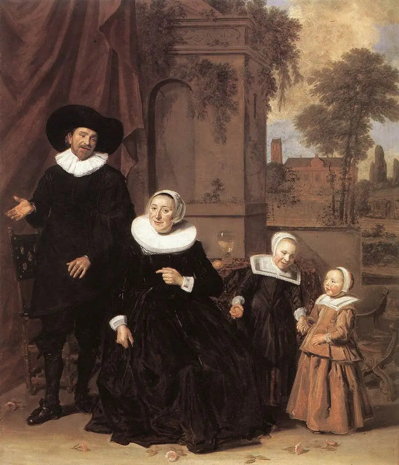 Ritratto di famiglia in un paesaggio - Frans Hals