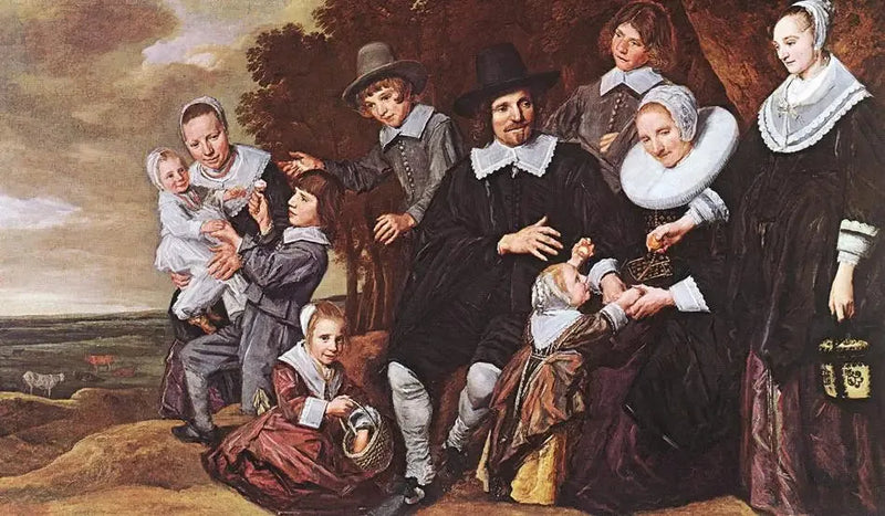 Ritratto di famiglia in un paesaggio - Frans Hals
