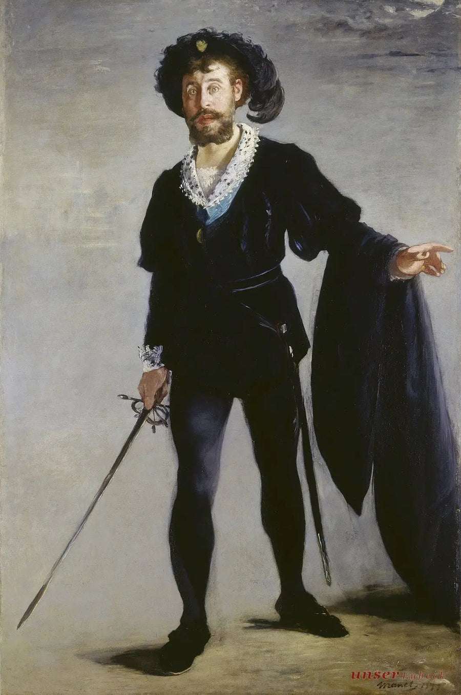 Ritratto di Faure nel ruolo di Amleto - Édouard Manet