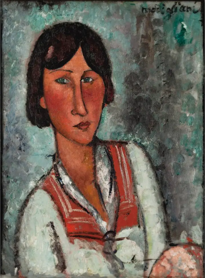 Portrait de femme - Amedeo Modigliani image 1 tableau peint à l’huile sur toile