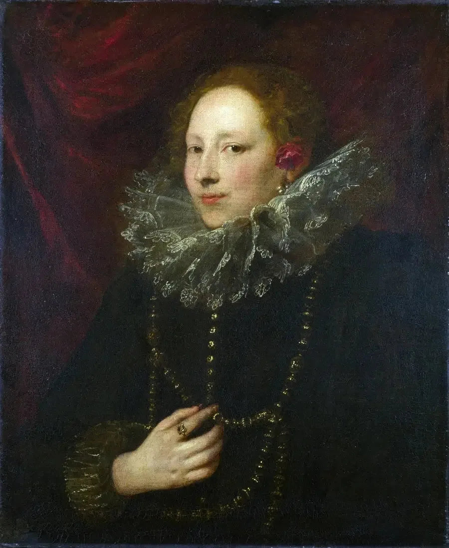 Portrait de femme - Antoine van Dyck image 1 reproduction de peinture à l’huile