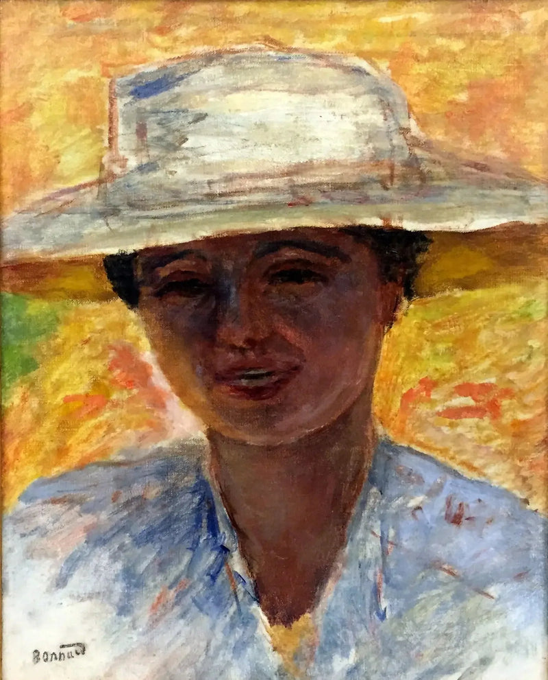 Ritratto di donna con grande cappello - Pierre Bonnard