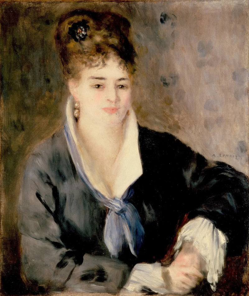 Ritratto di donna in nero - Pierre-Auguste Renoir