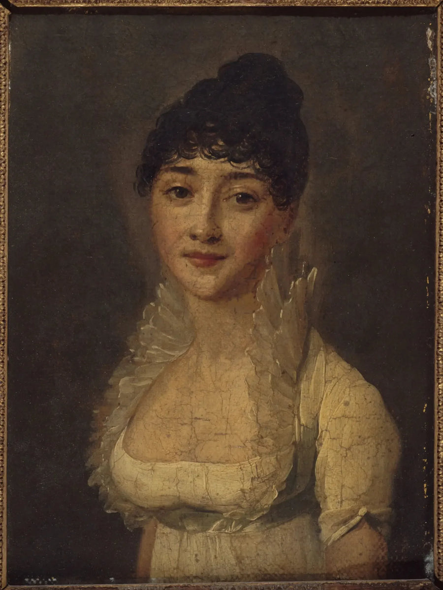 Ritratto di donna in abito bianco - Louis-Léopold Boilly