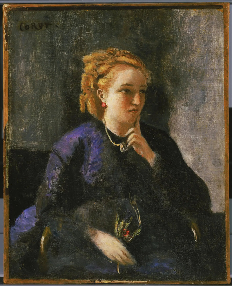 Ritratto di donna - Jean-Baptiste Camille Corot