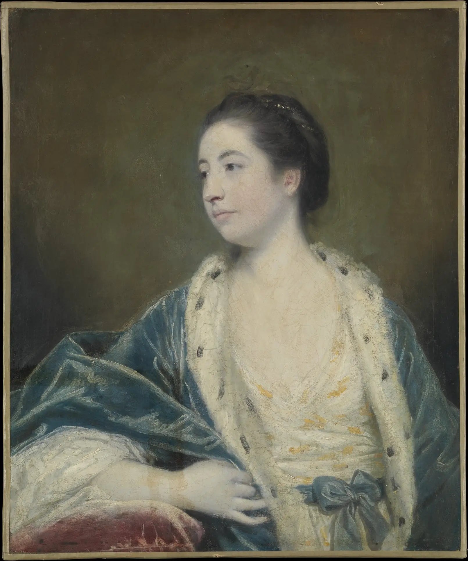 Portrait de femme - Joshua Reynolds image 1 reproduction artisanale de tableau