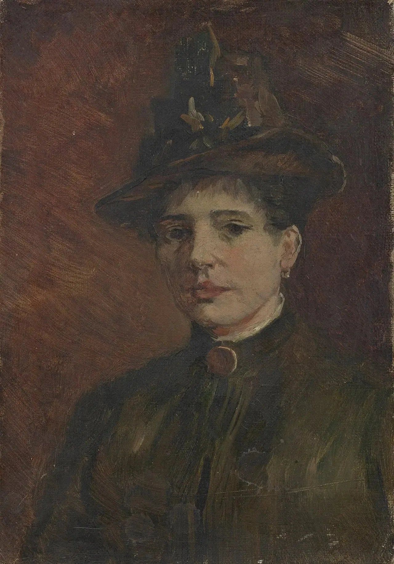 Portrait de femme - Vincent van Gogh image 1 reproduction de peinture à l’huile