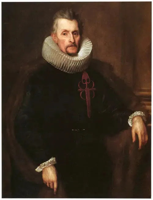 Portrait de Ferdinand van Boisschot, seigneur de Saventhem (1560-1649), en chevalier de l'ordre de Santiago - Antoine van Dyck image 1 copie peinte à la main à l’huile
