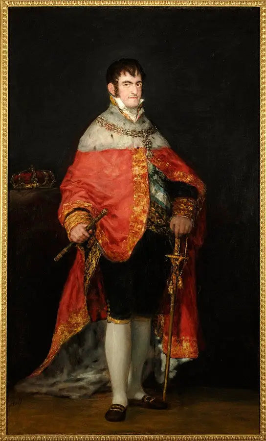 Ritratto di Ferdinando VII nel suo mantello reale - Francisco de Goya