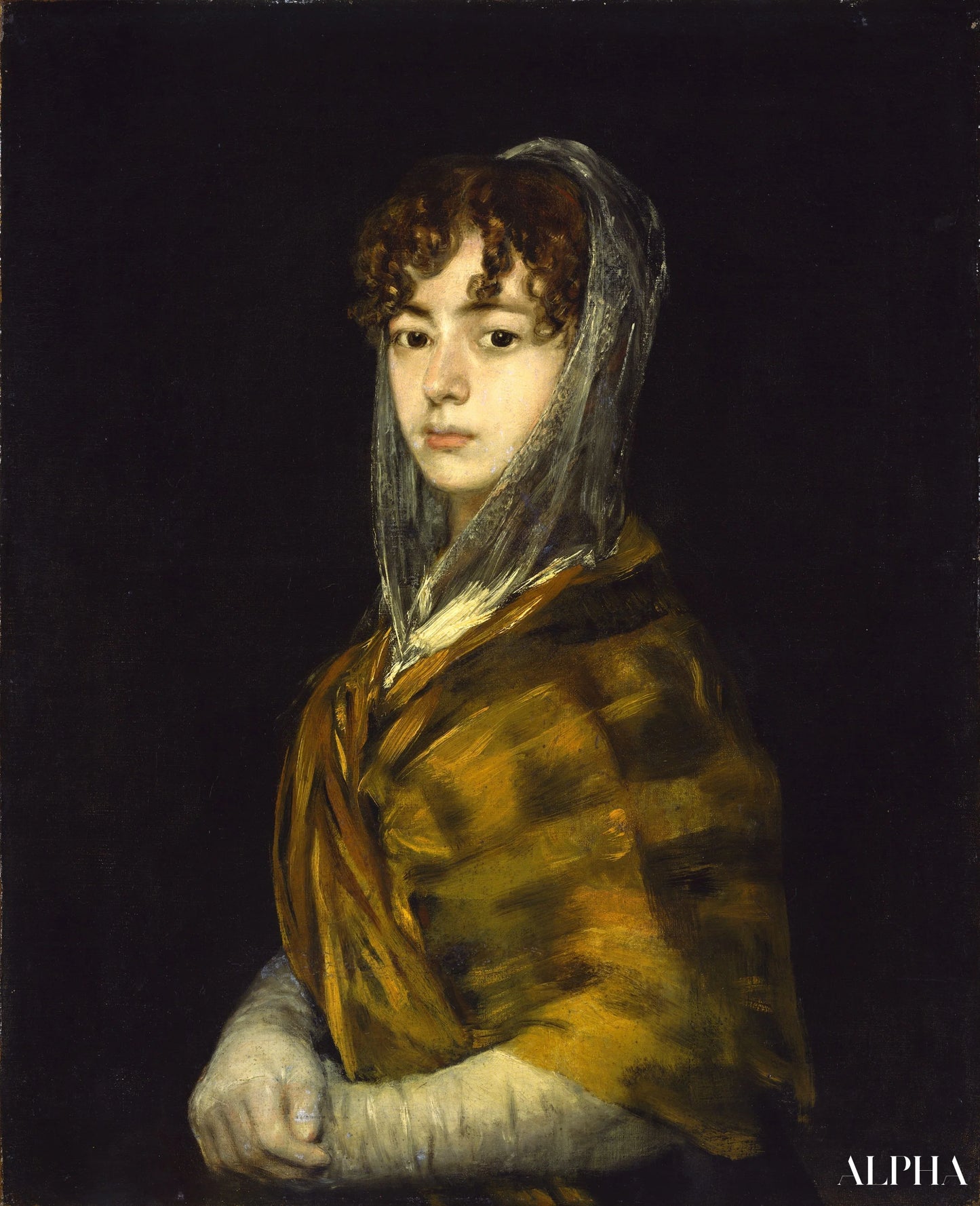 Reproduction du tableau « Portrait de Francisca Sabasa García - Francisco de Goya » par Alpha Reproduction en peinture à l’huile