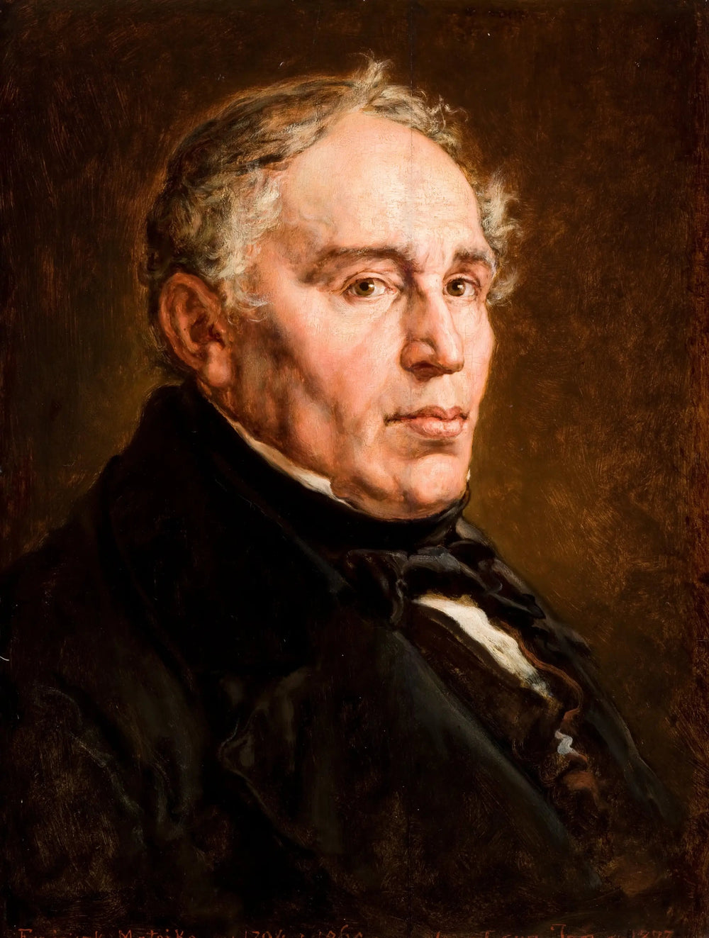 Portrait de Franciszek Matejko, père de l'artiste. - Jan Matejko image 1 copie peinte à la main à l’huile