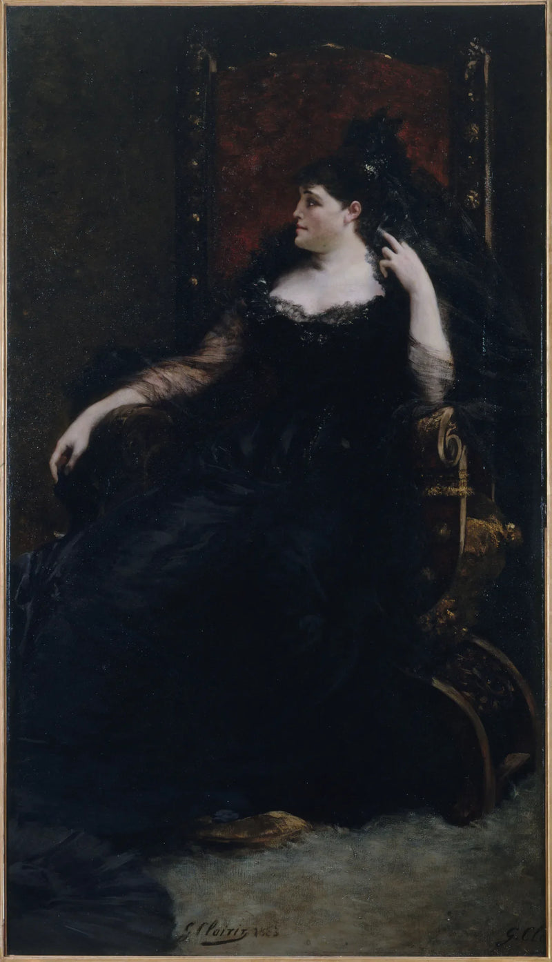 Portrait de Gabrielle Krauss (1842-1906), chanteuse - Georges Clairin