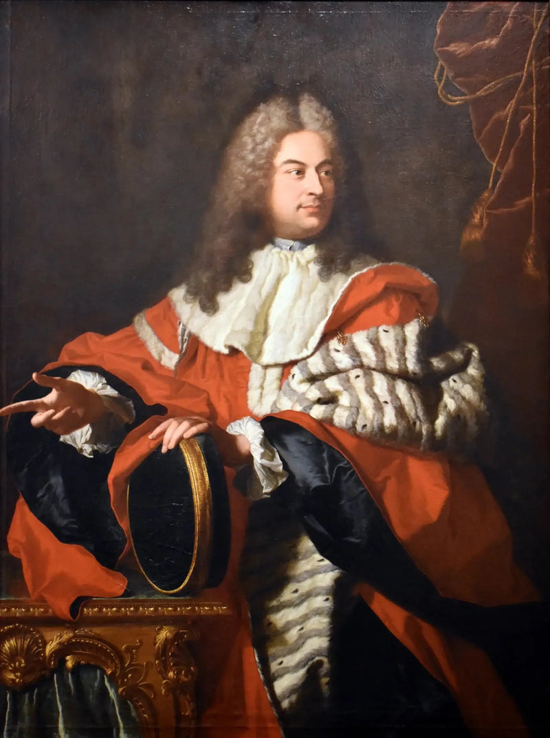 Ritratto di Gaspard de Gueidan (1688-1767) in presidente a mortier. - Hyacinthe Rigaud