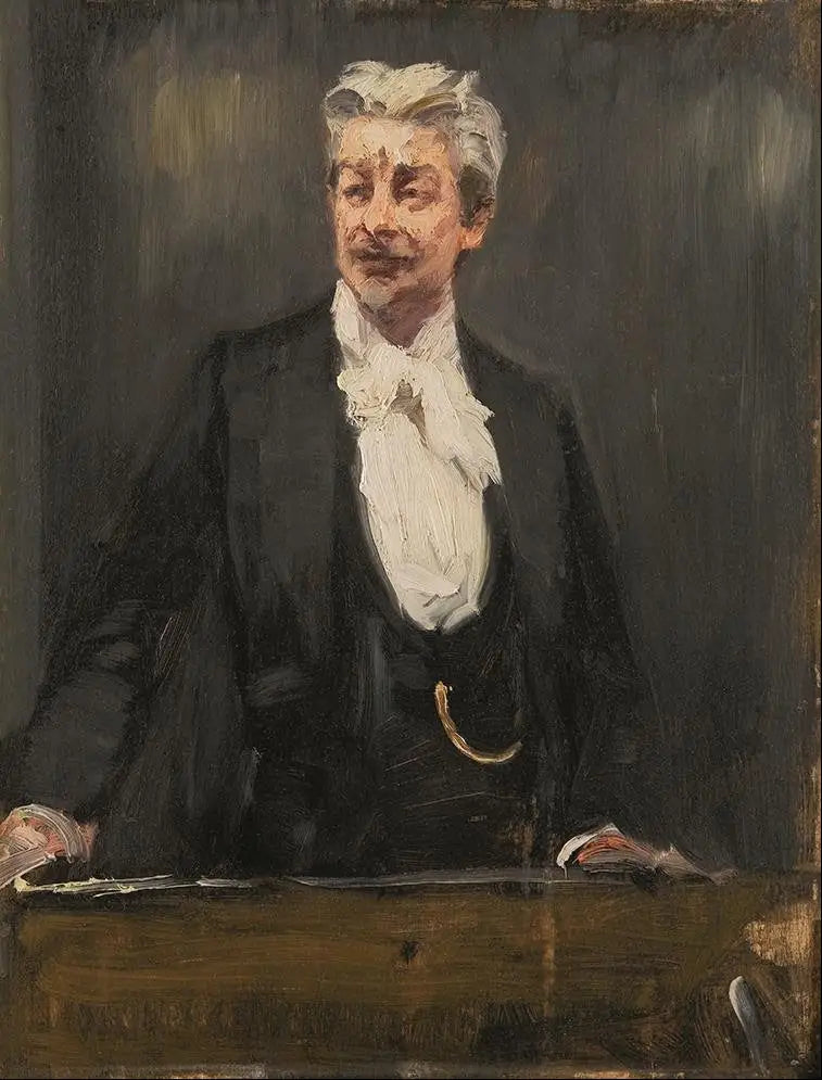 Ritratto di Georg Brandes che tiene una conferenza - Peder Severin Krøyer