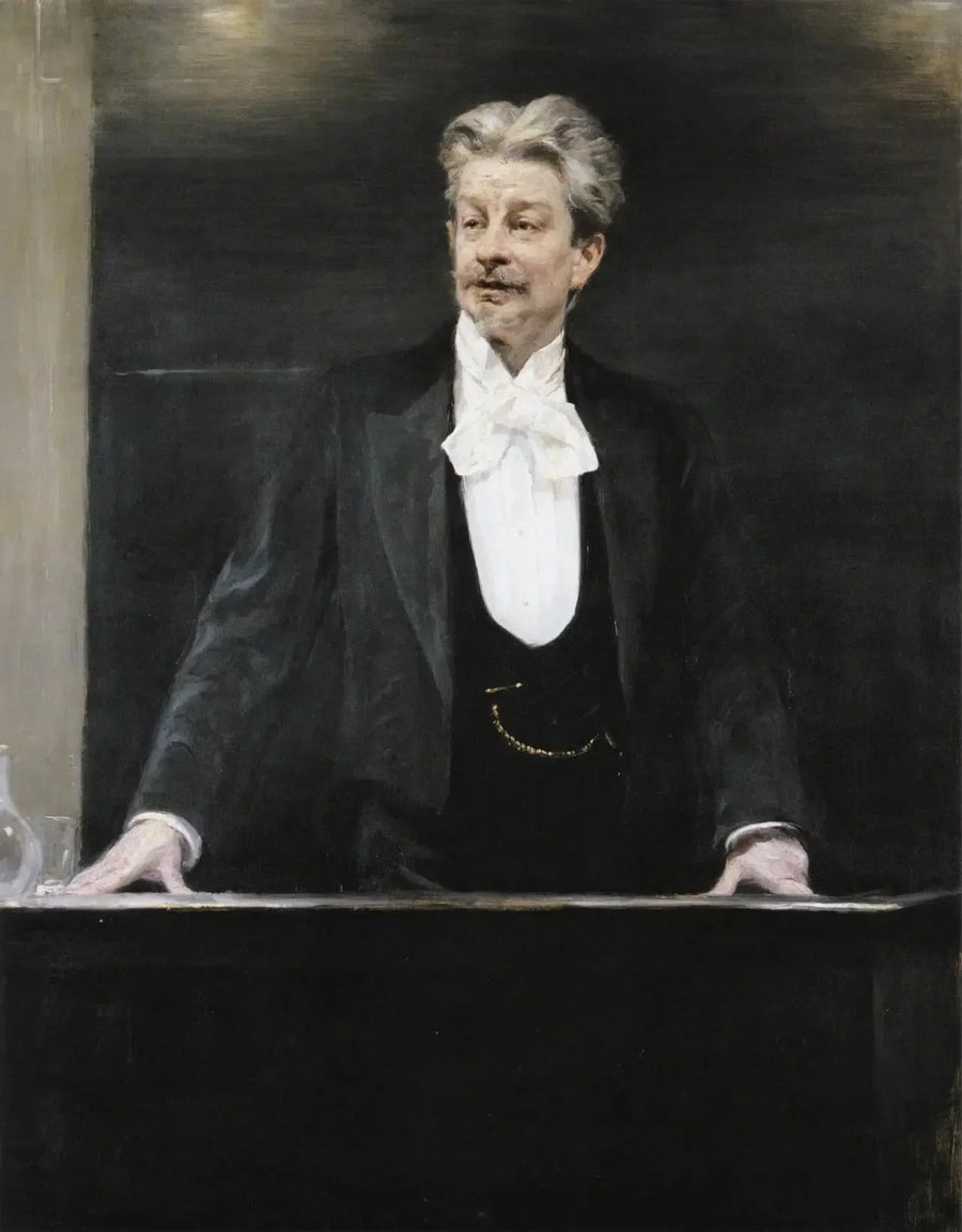 Ritratto di Georg Brandes che tiene una conferenza - Peder Severin Krøyer