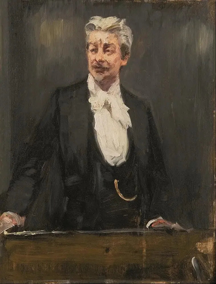 Ritratto di Georg Brandes che tiene una conferenza - Peder Severin Krøyer