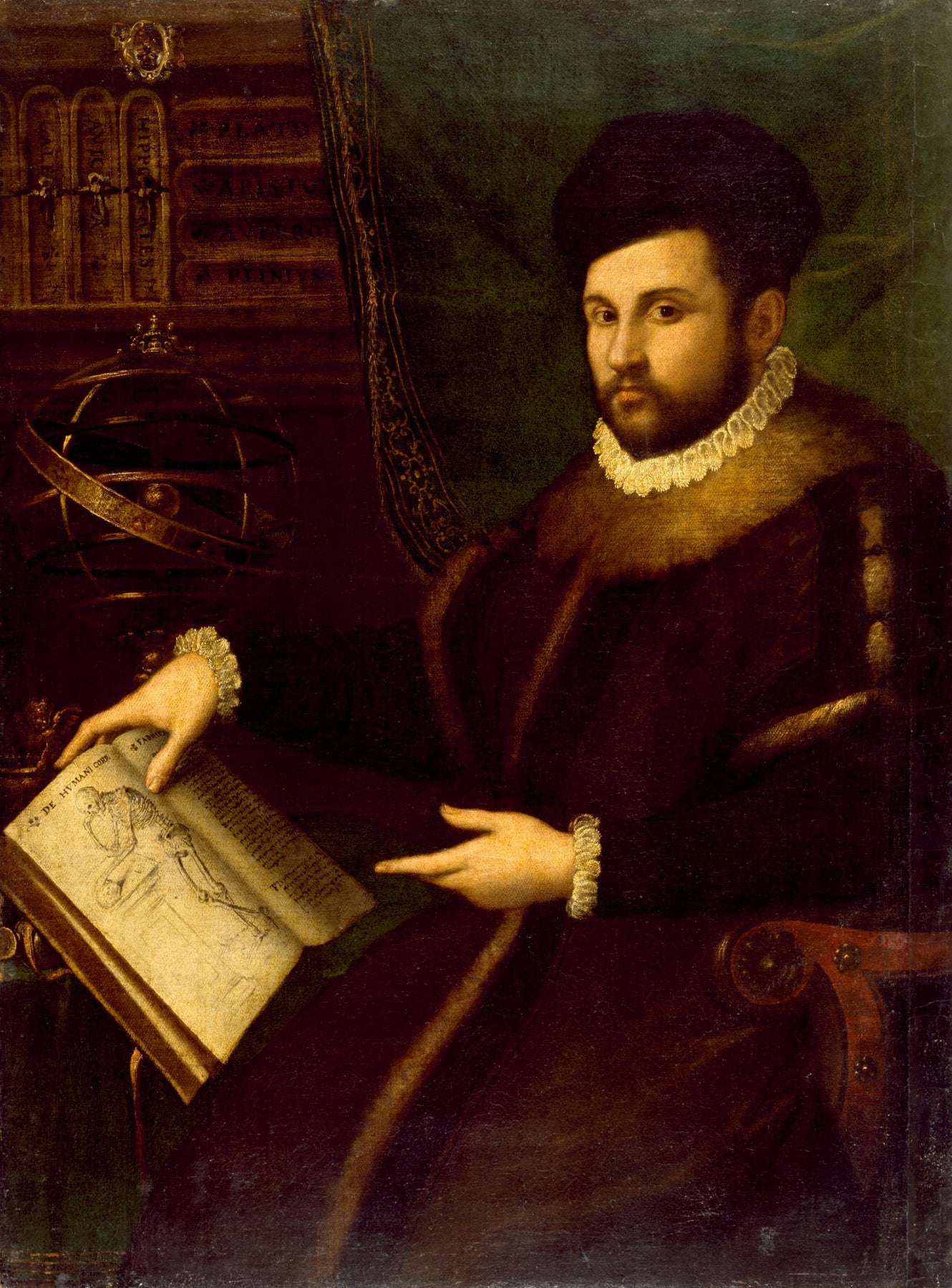 Portrait de Gerolamo Mercuriale - Lavinia Fontana image 1 reproduction de peinture à l’huile