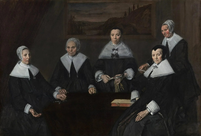 Ritratto di gruppo delle regenti dell'ospizio degli anziani