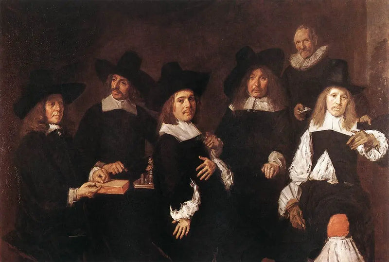 Ritratto di gruppo dei regenti dell'ospizio degli anziani - Frans Hals