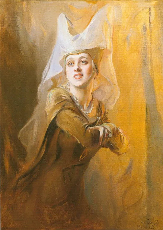 Ritratto di Gwen Ffrangcon Davies (1891-1992), attrice britannica - Philip de La��szlo��