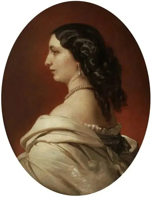 Portrait de Jadwiga Branicka née Potocka. - Franz Xaver Winterhalter image 1 reproduction artisanale de tableau