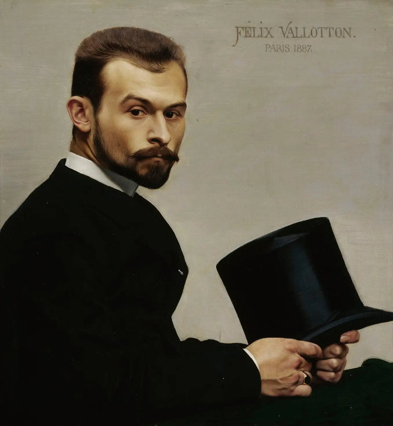 Ritratto di Jasinski con il suo cappello - Félix Vallotton