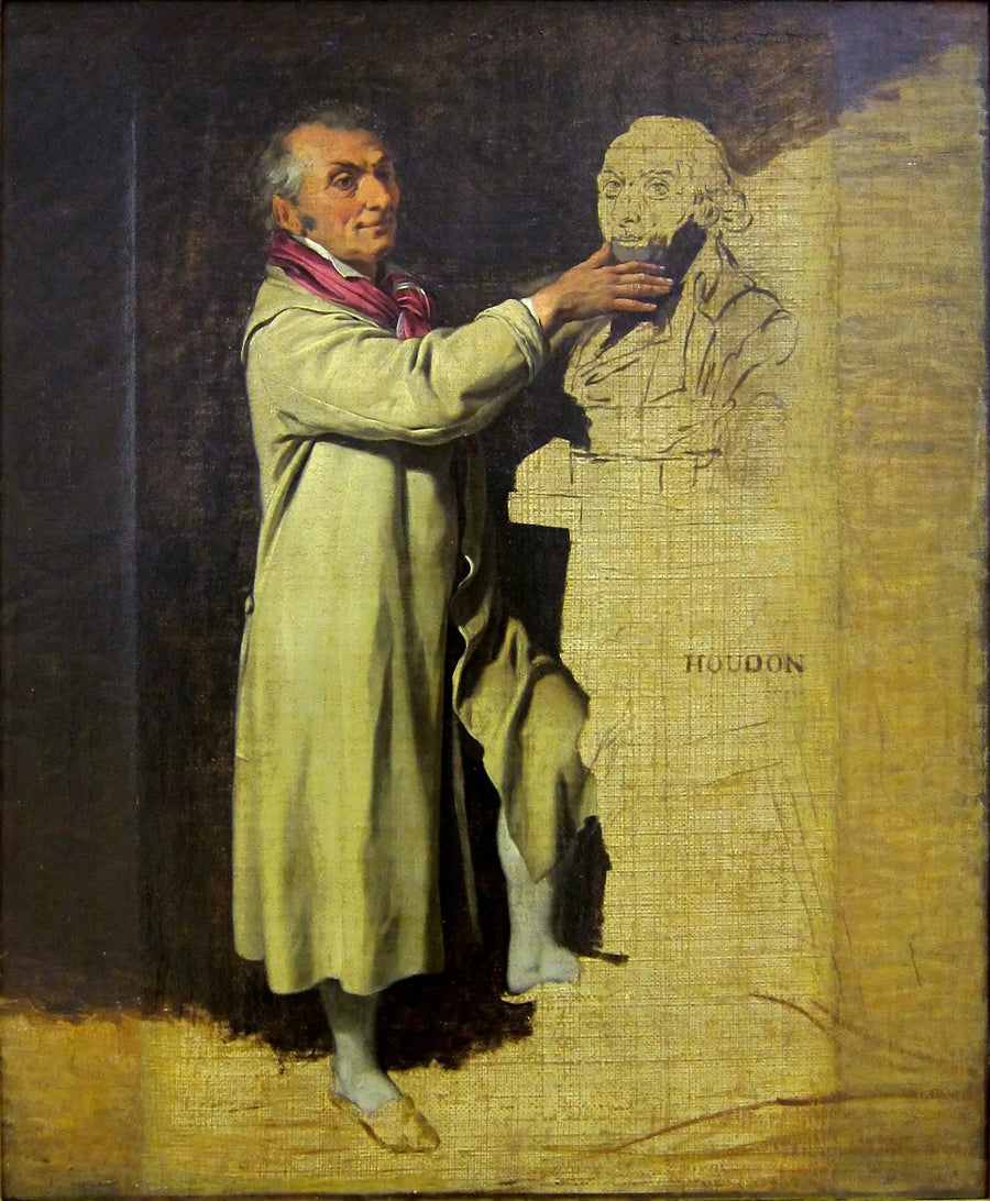 Ritratto di Jean-Antoine Houdon, scultore - Louis-Léopold Boilly