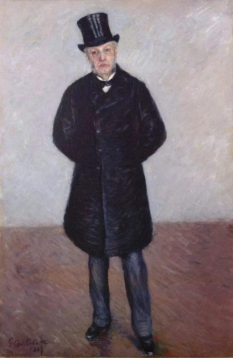 Ritratto di Jean Daurelle a figura intera - Gustave Caillebotte