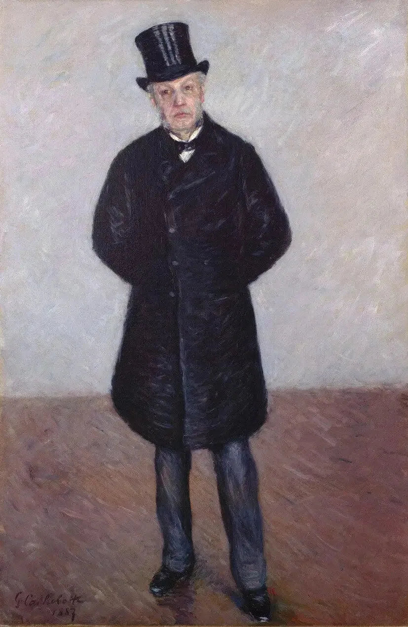 Ritratto di Jean Daurelle a figura intera - Gustave Caillebotte