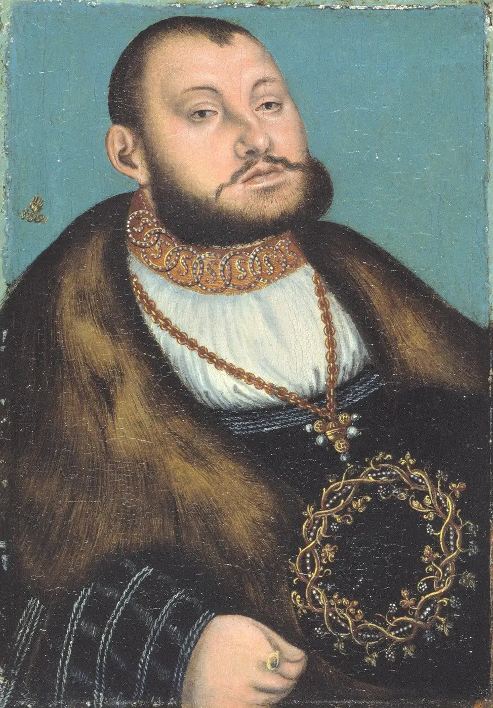 Portrait de Jean-Frédéric Ier le Magnanime - Lucas Cranach the Elder image 1 tableau peint à l’huile sur toile
