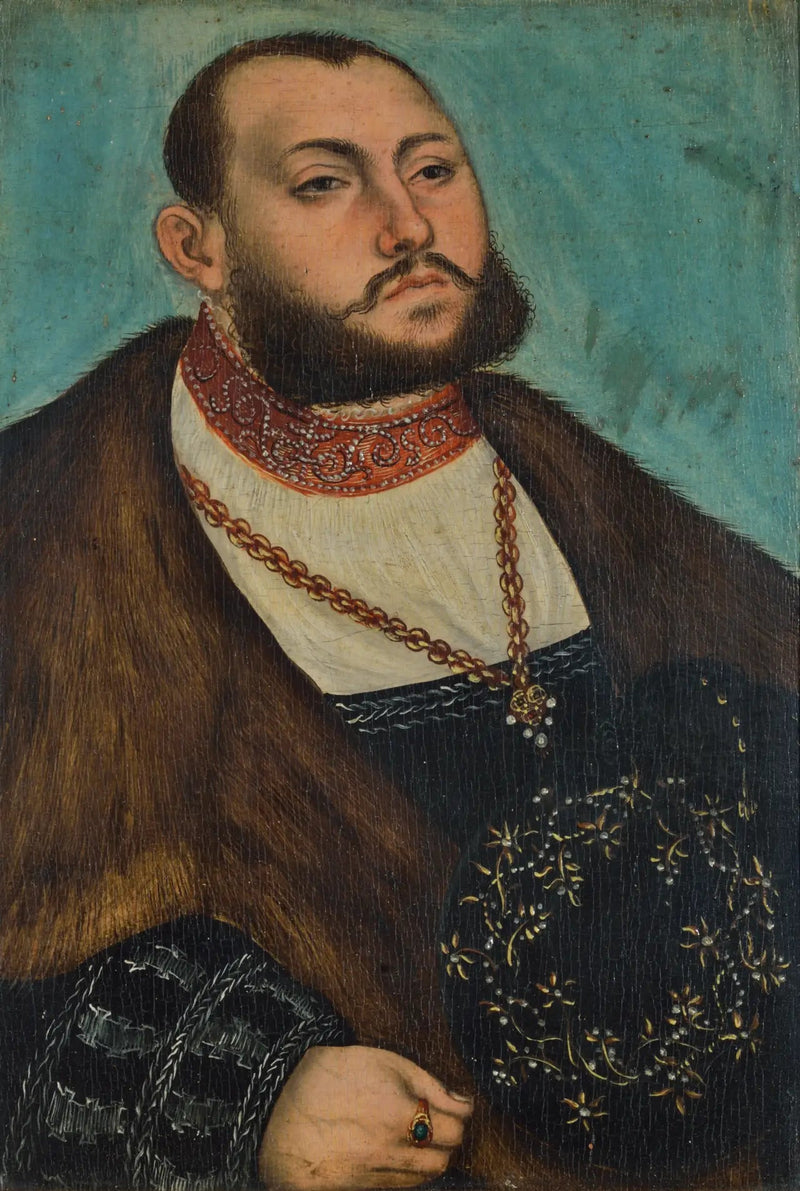Ritratto di Jean Frédéric il Magnanimo, elettore di Sassonia - Lucas Cranach il Vecchio