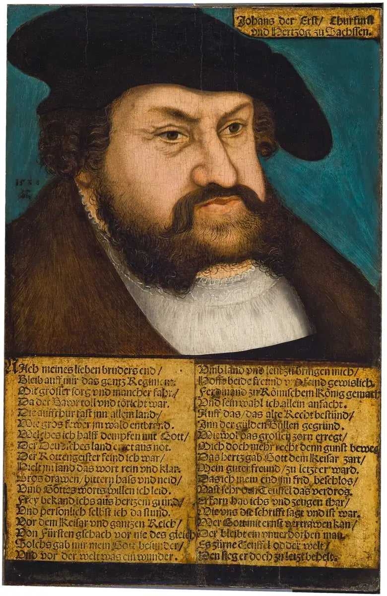 Ritratto di Giovanni I di Sassonia - Lucas Cranach il Vecchio