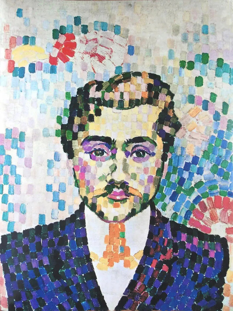 Ritratto di Jean Metzinger - Robert Delaunay