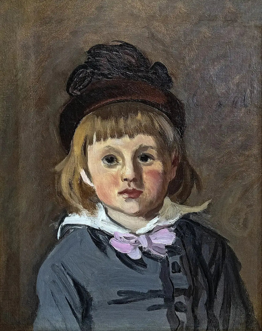 Ritratto di Jean Monet con berretto con pon pon - Claude Monet