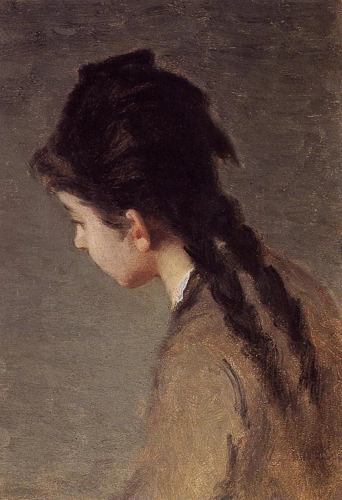 Ritratto di Jeanne di profilo - Eva Gonzalès