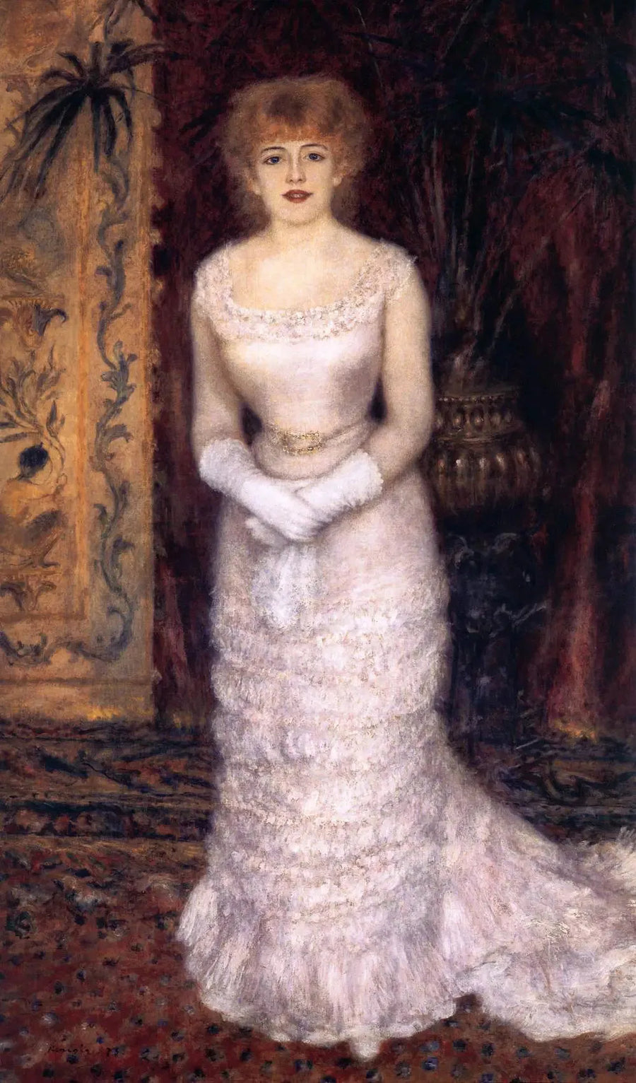 Ritratto di Jeanne Samary in piedi - Pierre-Auguste Renoir