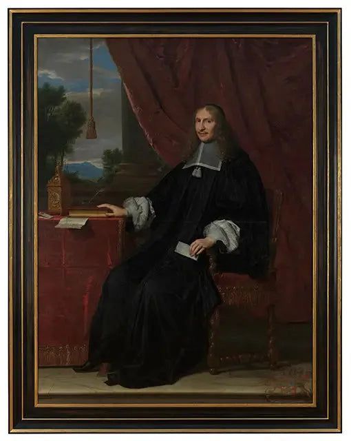 Ritratto di Girolamo II Le Maistre, seduto alla sua scrivania - Philippe de Champaigne