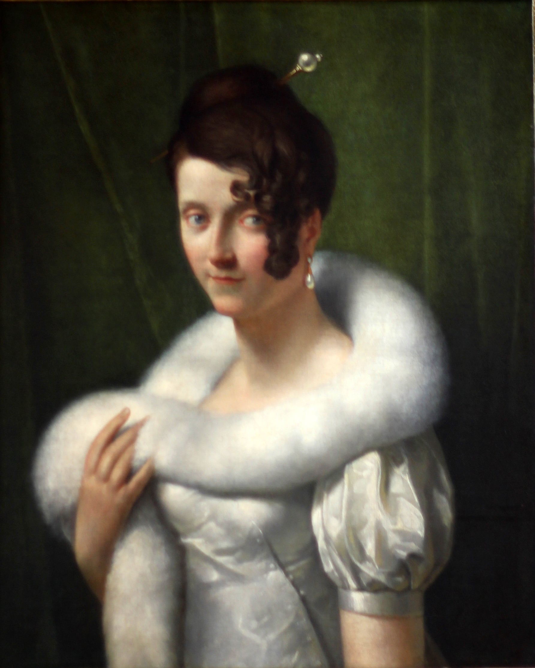 Portrait de jeune femme au boa - François Gérard - Alpha Reproduction