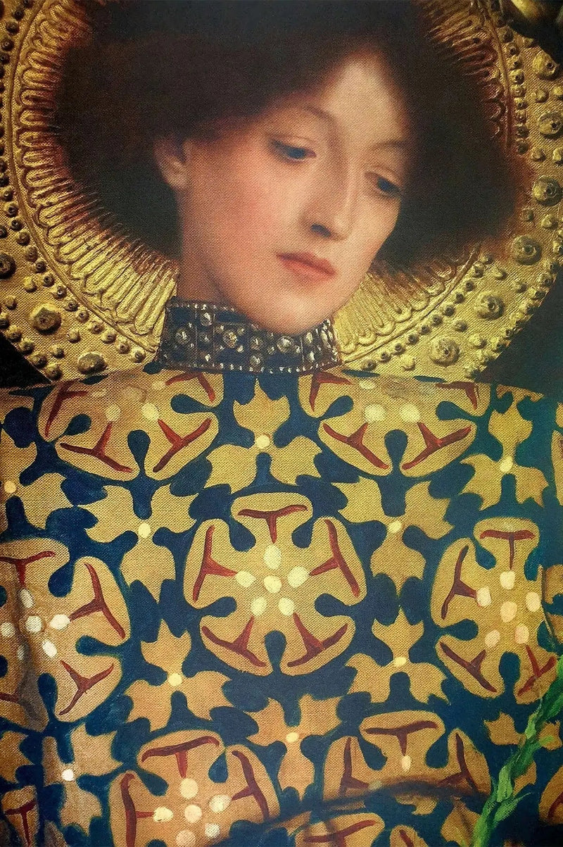 👑 Ritratto di Giovane Donna (Dettaglio dell'Allegoria della Scultura) – Gustav Klimt (1889)