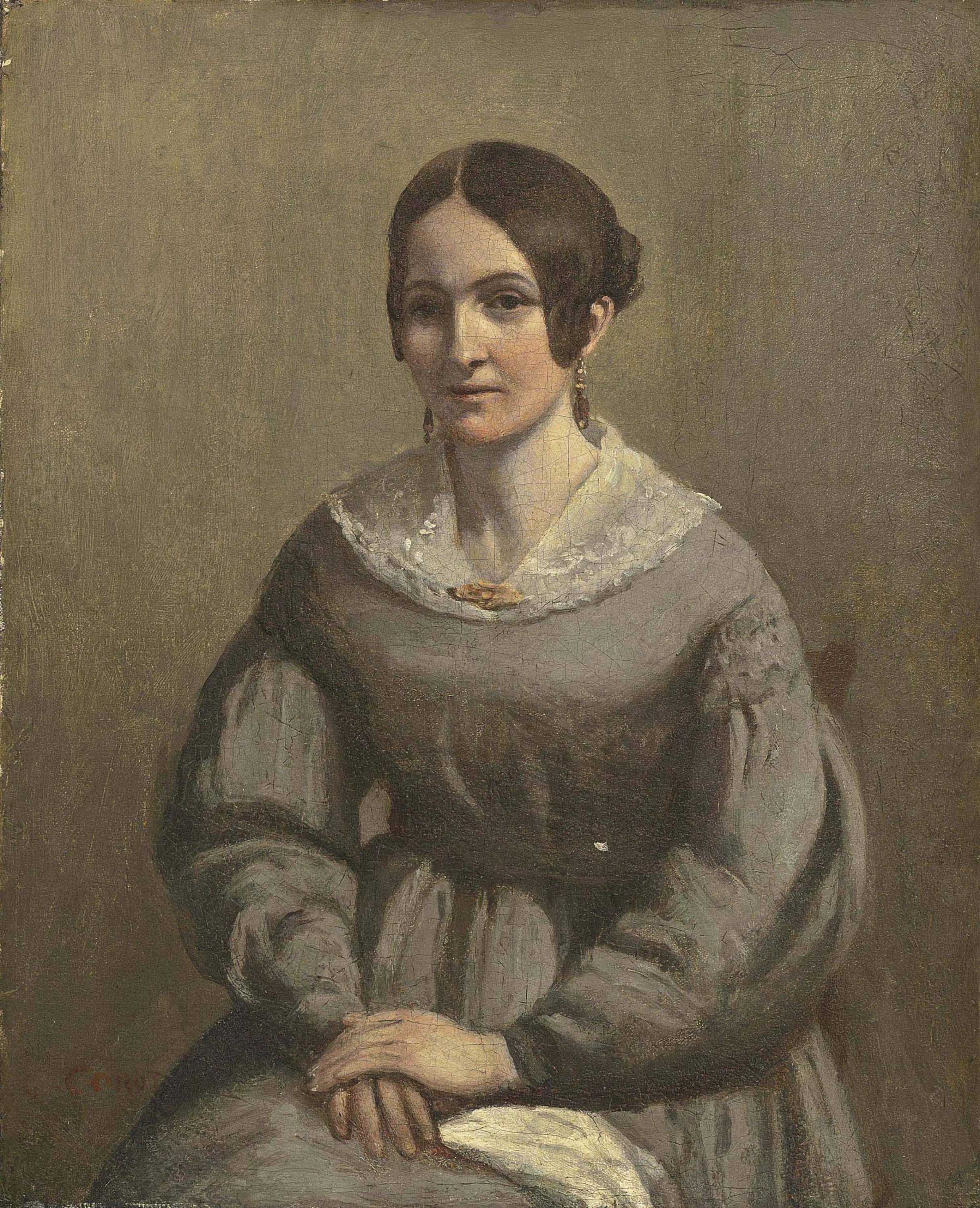 Portrait de jeune femme - Jean-Baptiste Camille Corot - Alpha Reproduction