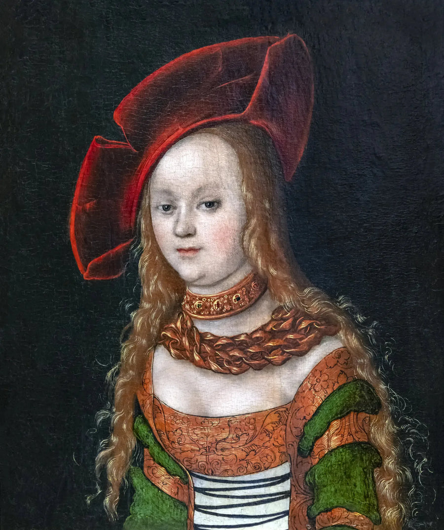 Ritratto di giovane donna in busto - Lucas Cranach il Vecchio