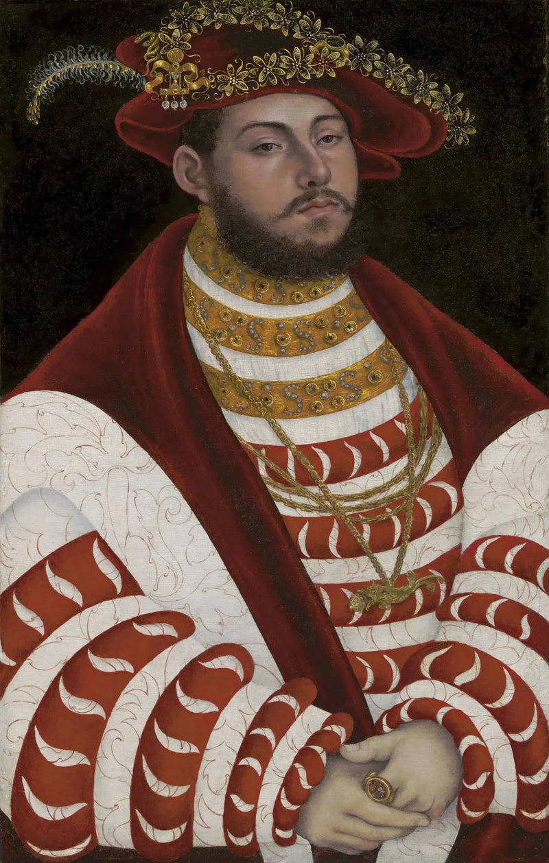 Ritratto di Johann Friedrich il Magnanimo in qualità di principe elettore - Lucas Cranach il Vecchio