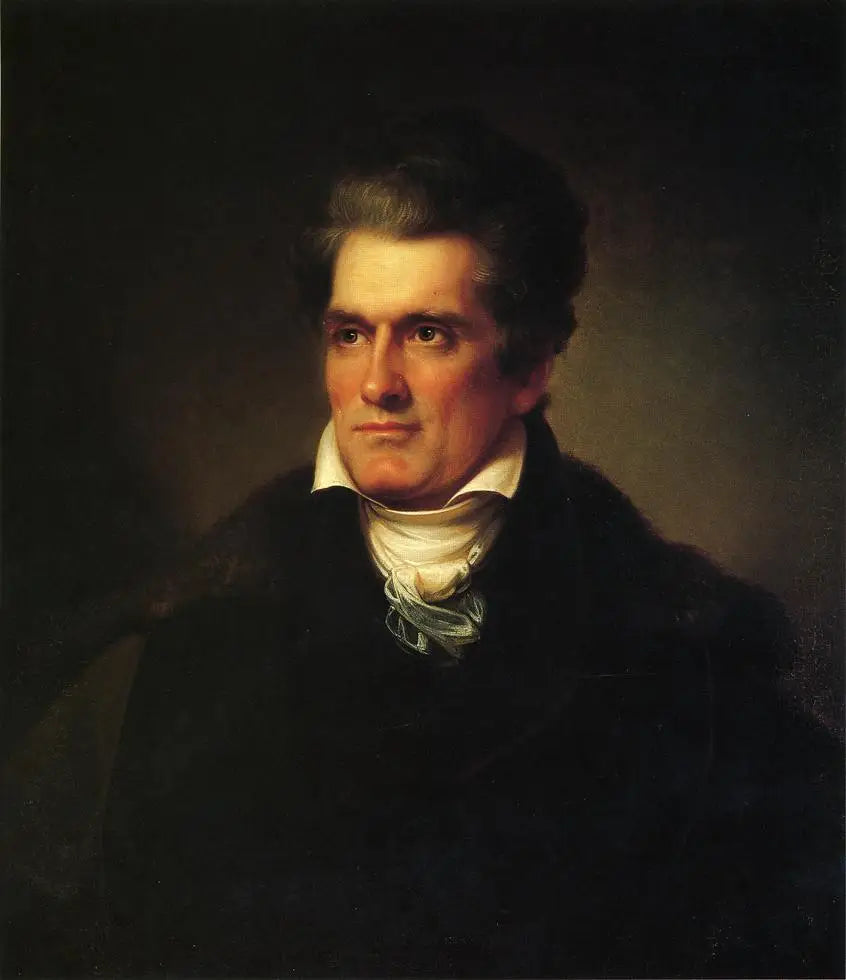 Portrait de John C. Calhoun (1782-1850) - Rembrandt Peale image 1 reproduction réalisée par Alpha Reproduction