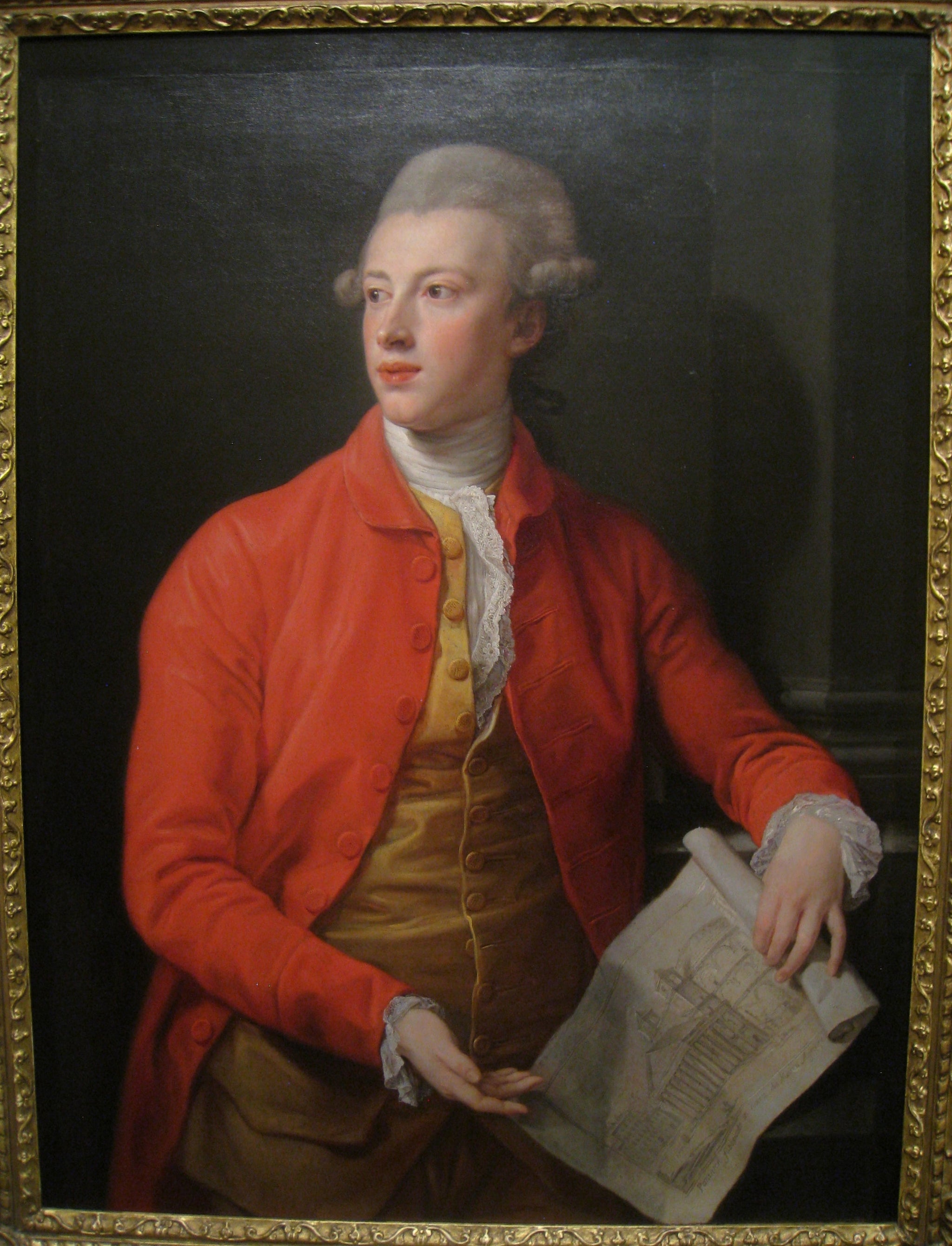 Portrait de John Corbet du château de Sundorne, Shrewsbury - Pompeo Batoni image 1 copie de tableau peinte à la main