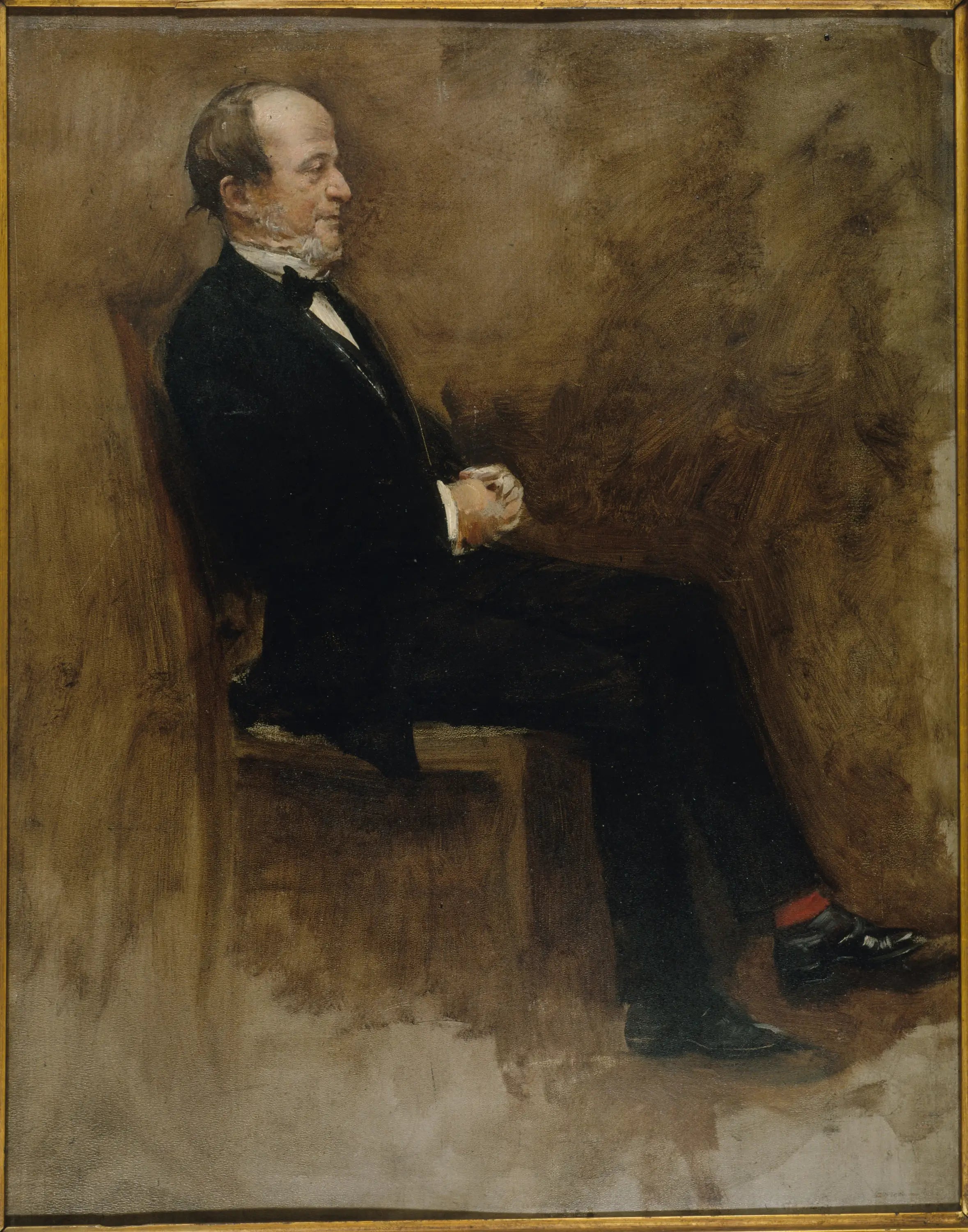 Portrait de John Lemoine (1815-1892) publiciste rédacteur en chef du ’Journal des débats’ - Jean Béraud - Alpha