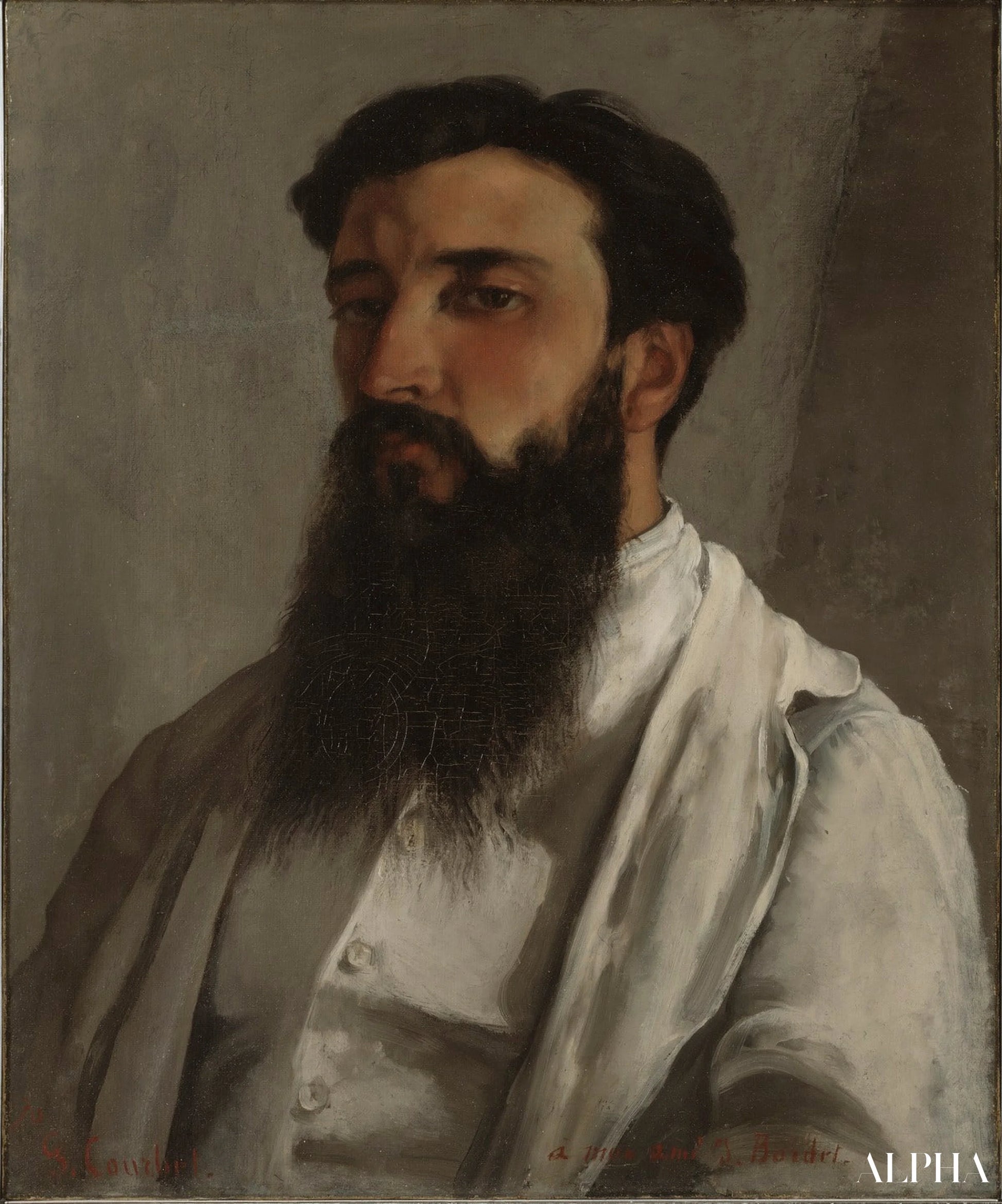 Portrait de Jules Bordet - Gustave Courbet - Reproductions de tableaux et peintures haut de gamme